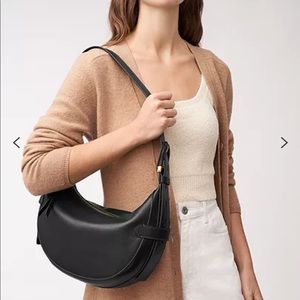 Black Fossil Hobo Handbag